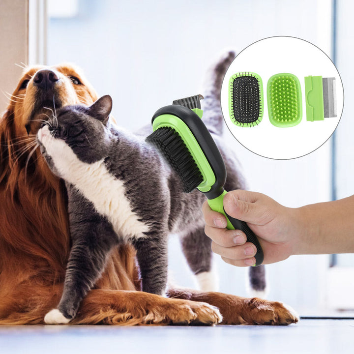 Simplify Your Pet Grooming Routine with the 5-in-1 Pet Cleaning and Grooming Comb Set