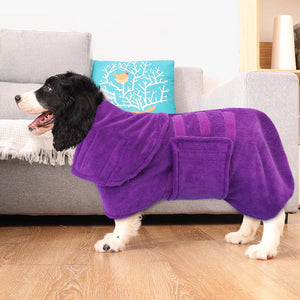 Transform Your Pet's Bath Time with the Super Absorbent Quick Drying Fiber Bath Towel