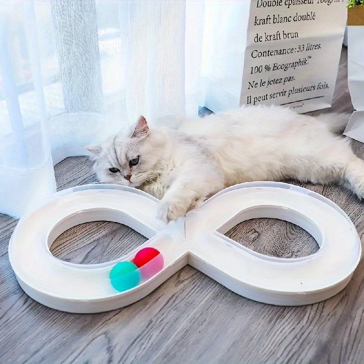 Interactive Turntable Track Ball Toy For Pet Boredom Relief