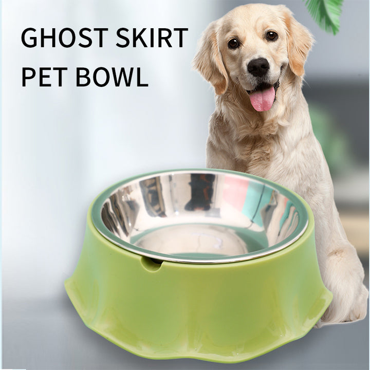 Stainless Steel Pet Feeding Bowl With Non Slip Rubber Base