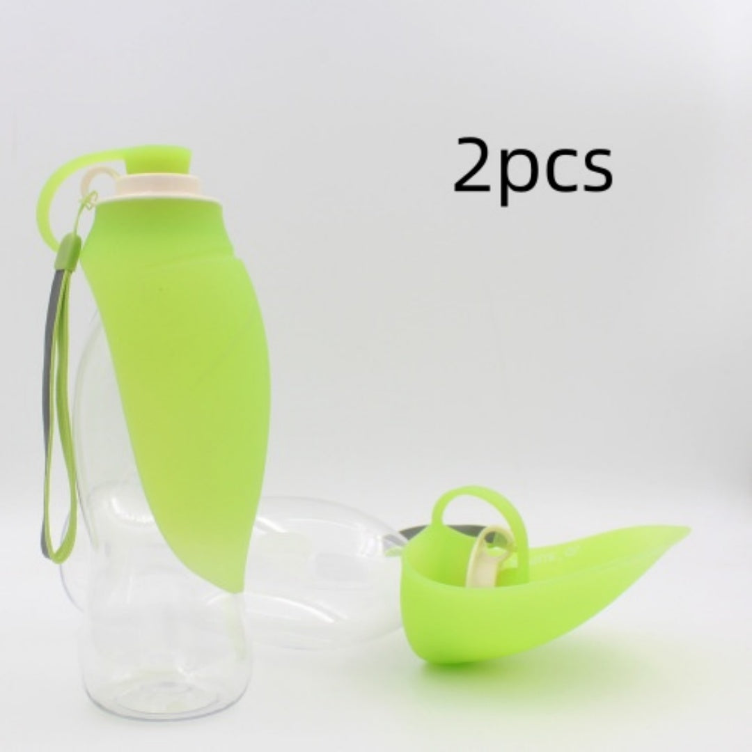 Portable Leak Proof Pet Water Dispenser Bottle With Drinking Cup Bowl