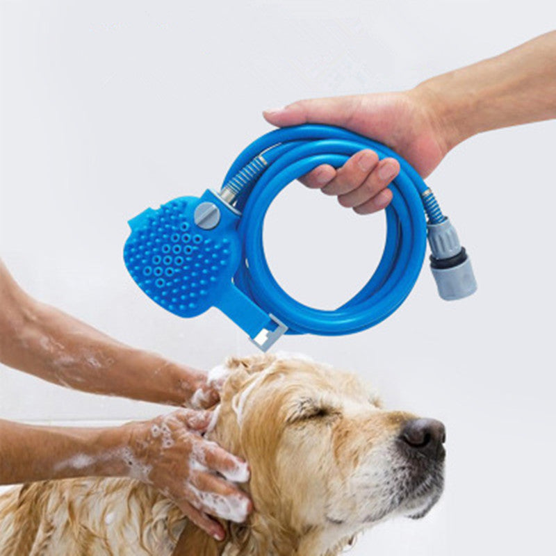 Pet Bathing Tool with Comfortable Massager and Shower Sprayer