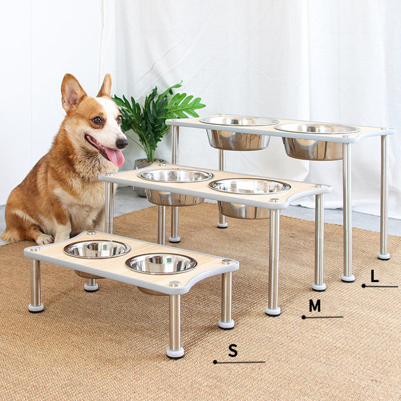 Adjustable Height Pet Food Bowl Rack For Comfortable Feeding