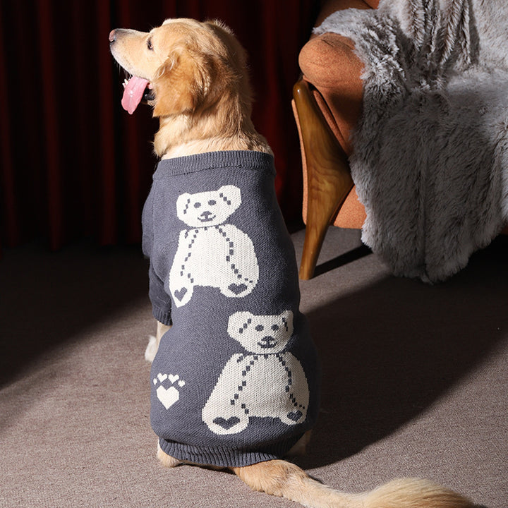 Warm Thick Pet Sweater For Large Pets Winter Wear