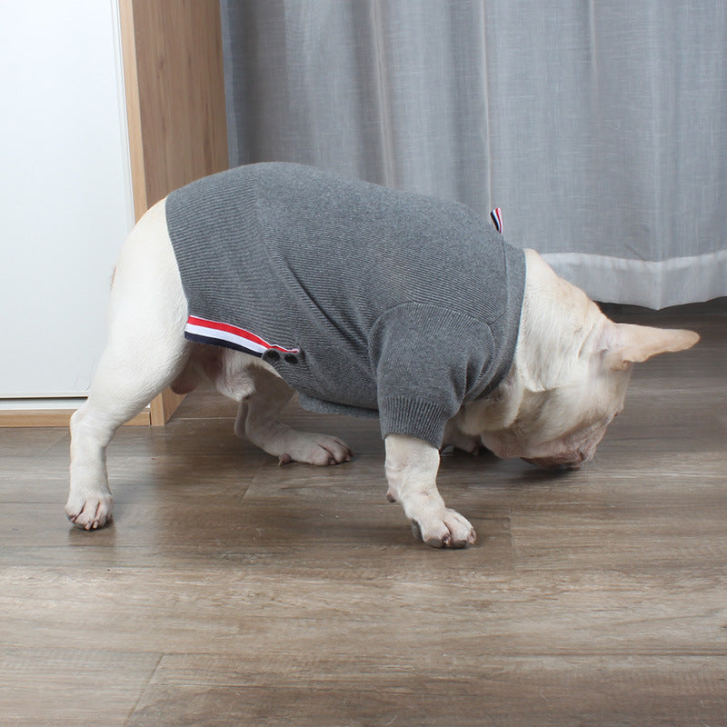 Christmas Themed Pet Sweater For Autumn And Winter Wear