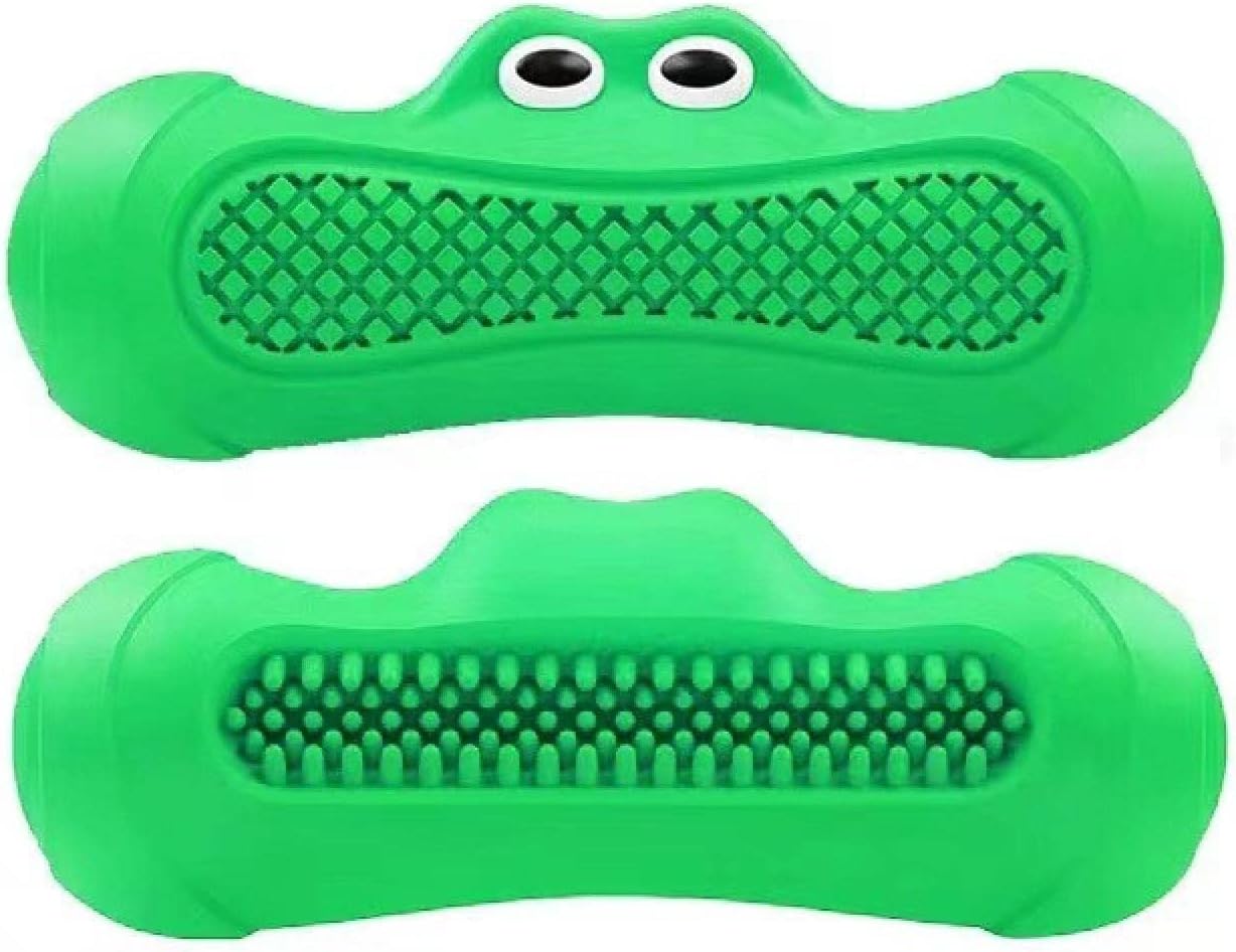Vocal Rugby Shaped Rubber Pet Toy For Teething And Chewing