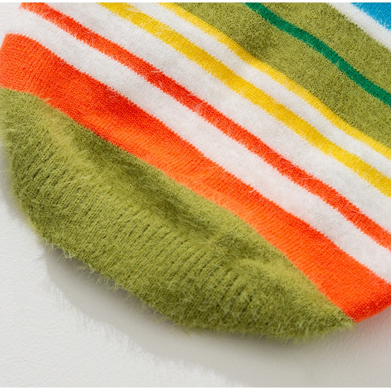 Striped Sleeveless Pet Sweater For Autumn And Winter Wear