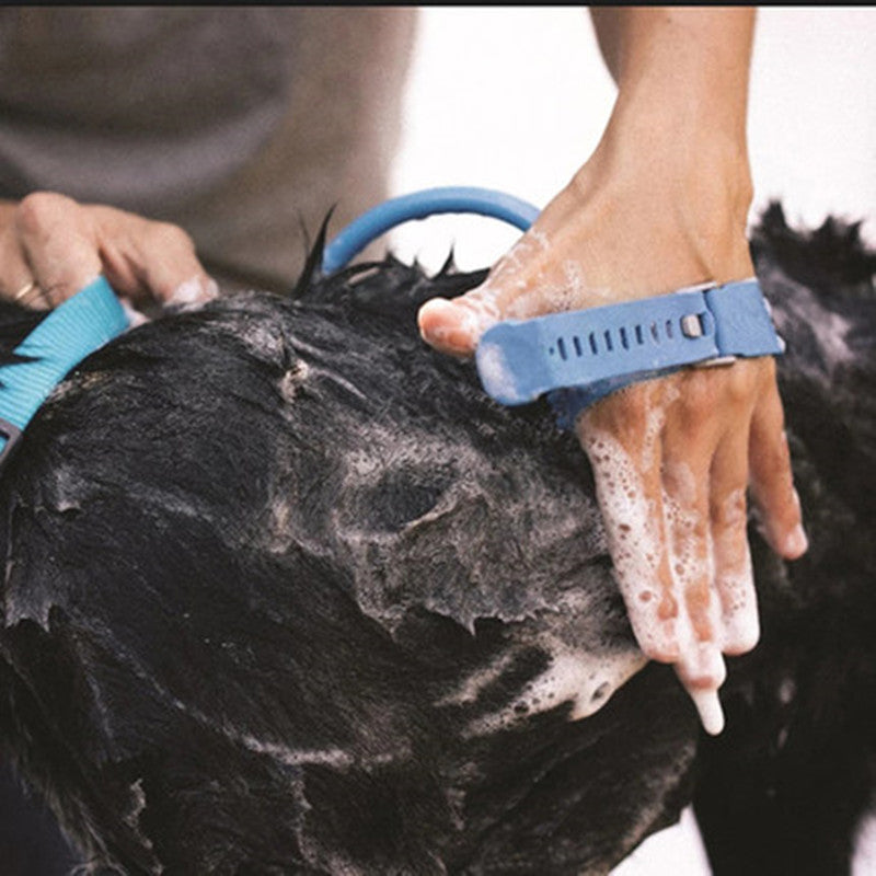 Pet Bathing Tool with Comfortable Massager and Shower Sprayer