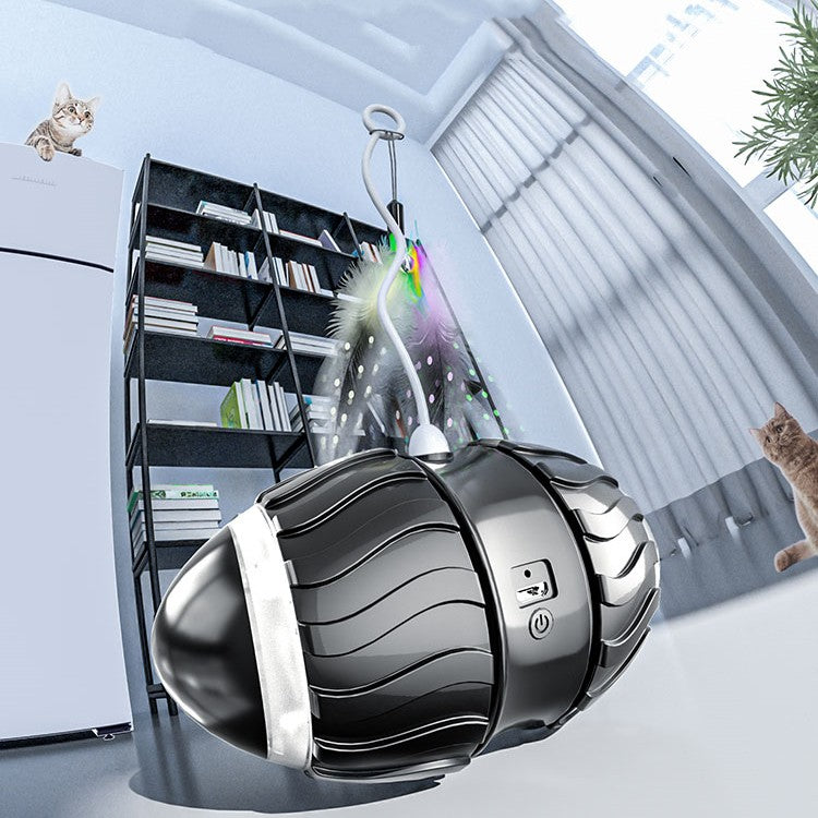 Electric Intelligent Pet Teaser Toy For Interactive Play