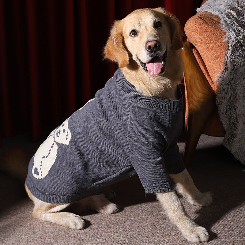 Warm Thick Pet Sweater For Large Pets Winter Wear