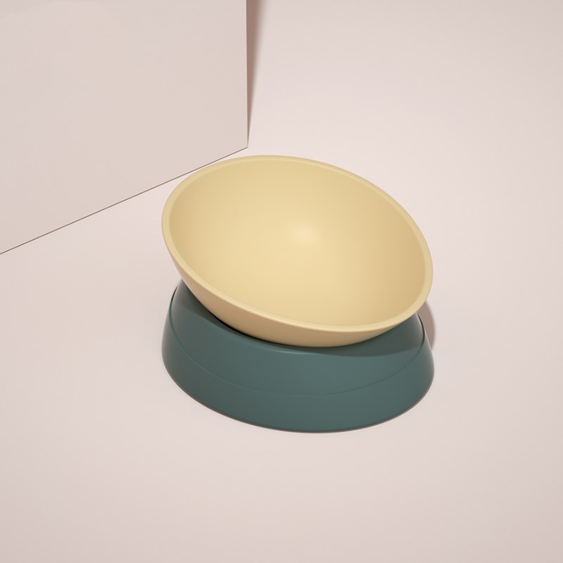Anti Overturning Double Pet Bowl For Stable Feeding Use