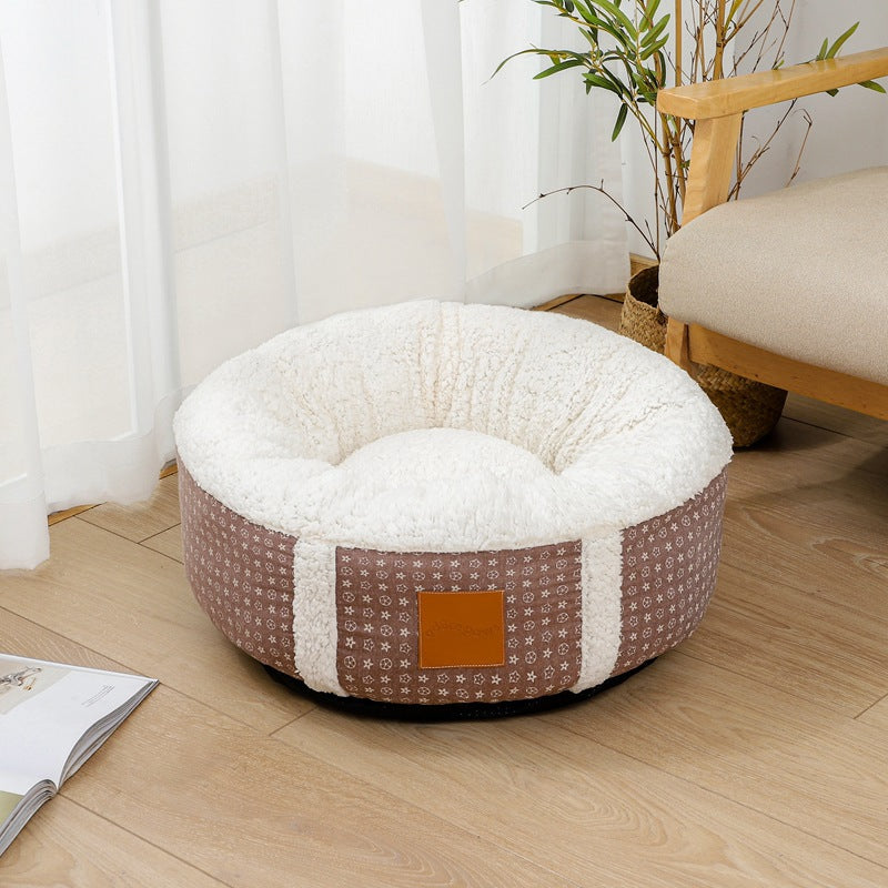 Super Soft Winter Pet Bed Warm Lamb Wool Kennel