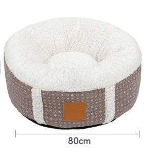Super Soft Winter Pet Bed Warm Lamb Wool Kennel