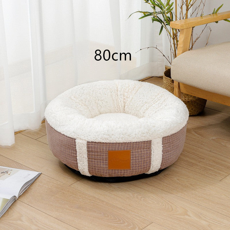 Super Soft Winter Pet Bed Warm Lamb Wool Kennel