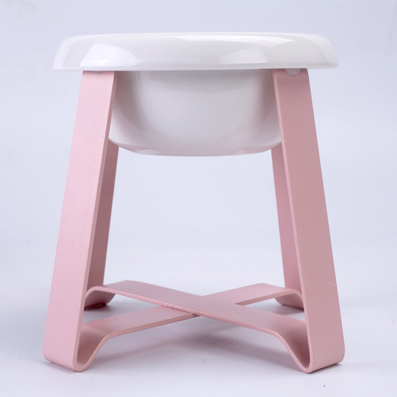2 In 1 Pet Feeding Bowl With Stand And Anti Slip Base