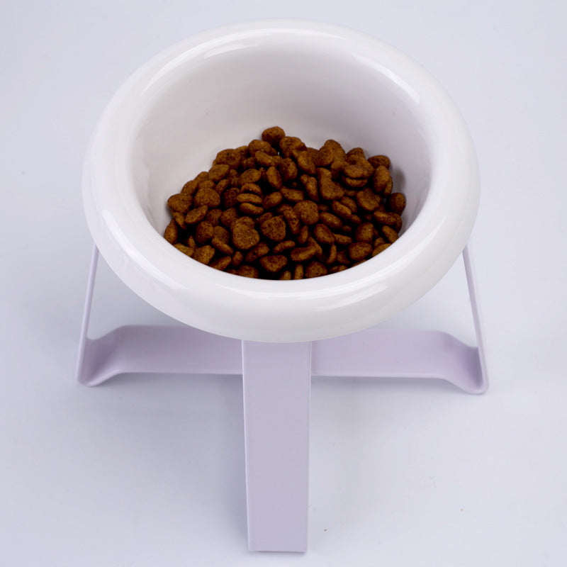 2 In 1 Pet Feeding Bowl With Stand And Anti Slip Base
