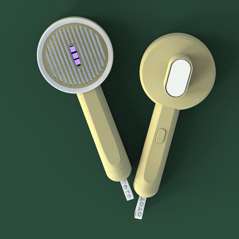 2-in-1 Durable Pet Comb and Hair Remover with UVC Detection Lamp