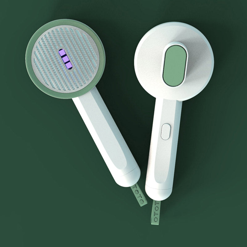2-in-1 Durable Pet Comb and Hair Remover with UVC Detection Lamp