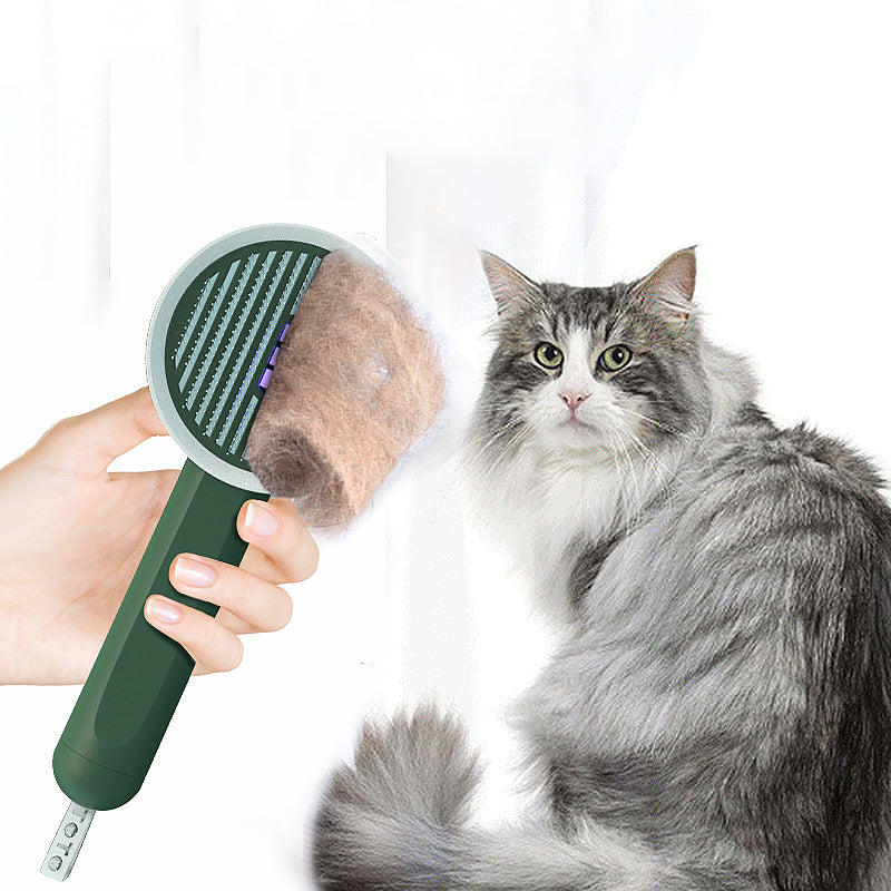 2-in-1 Durable Pet Comb and Hair Remover with UVC Detection Lamp