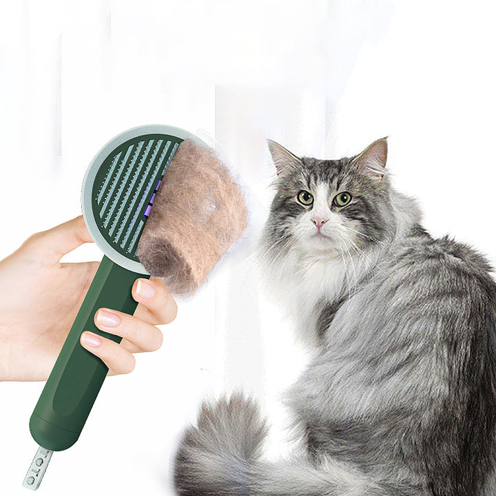 2-in-1 Durable Pet Comb and Hair Remover with UVC Detection Lamp