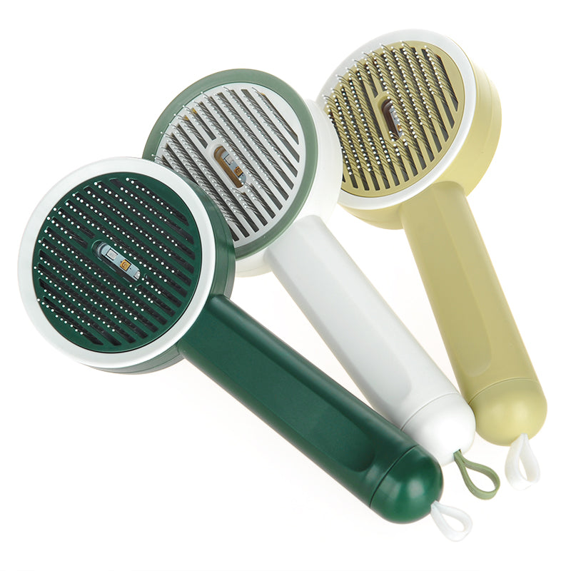 2-in-1 Durable Pet Comb and Hair Remover with UVC Detection Lamp