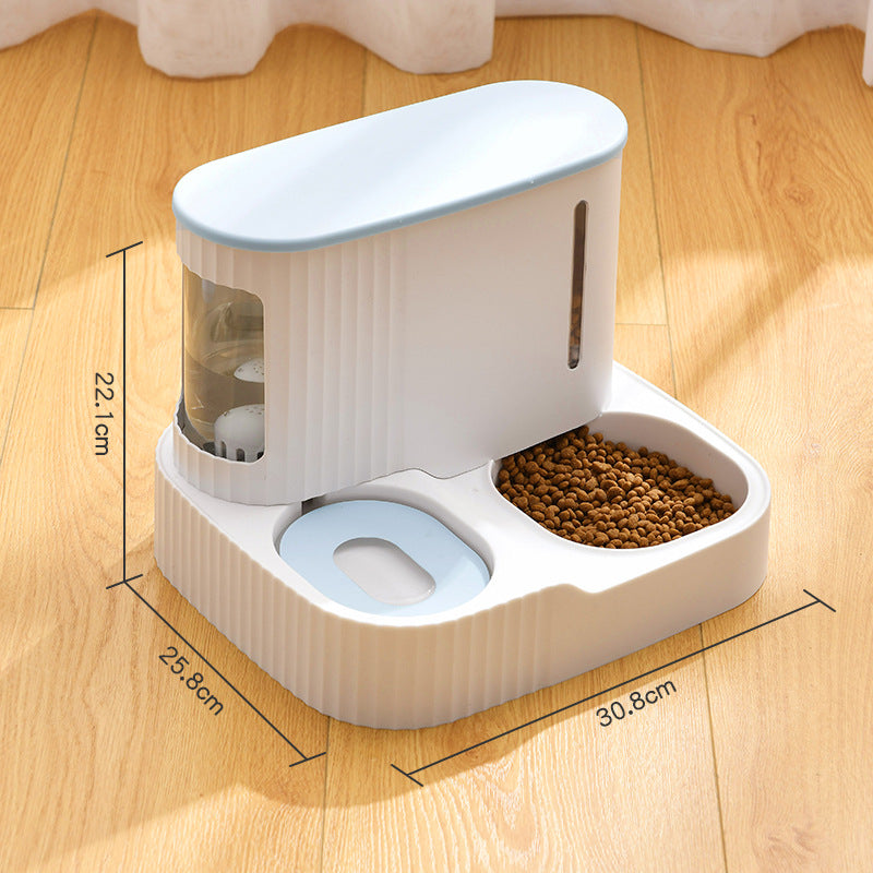 Automatic Pet Drinking Fountain With Integrated Water Feeder System