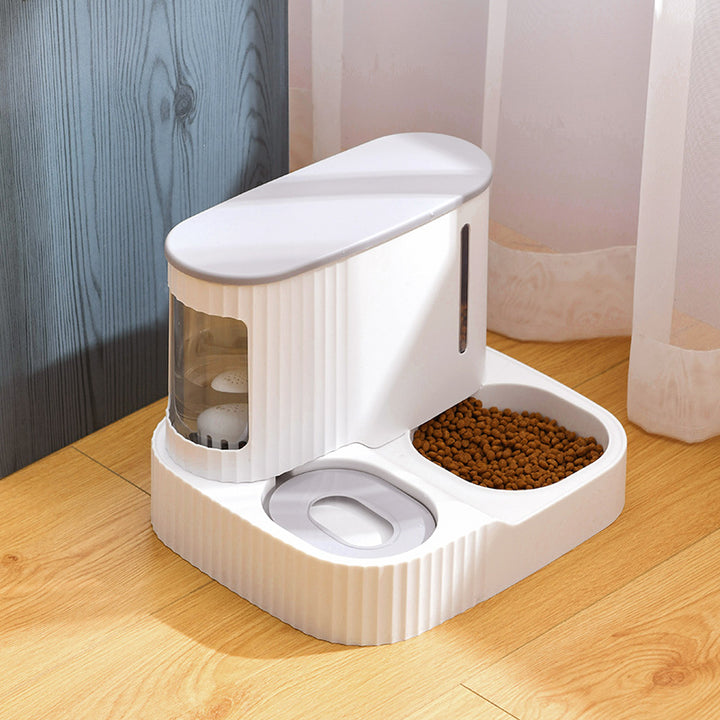 Automatic Pet Drinking Fountain With Integrated Water Feeder System