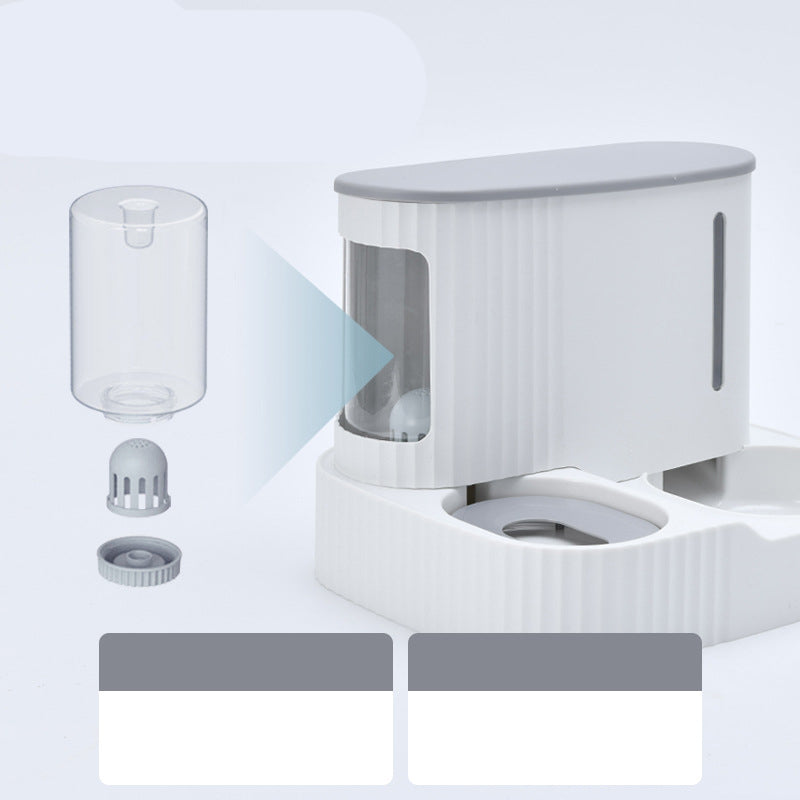 Automatic Pet Drinking Fountain With Integrated Water Feeder System
