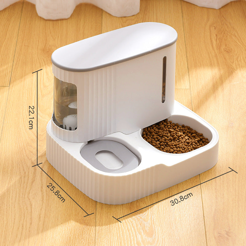 Automatic Pet Drinking Fountain With Integrated Water Feeder System