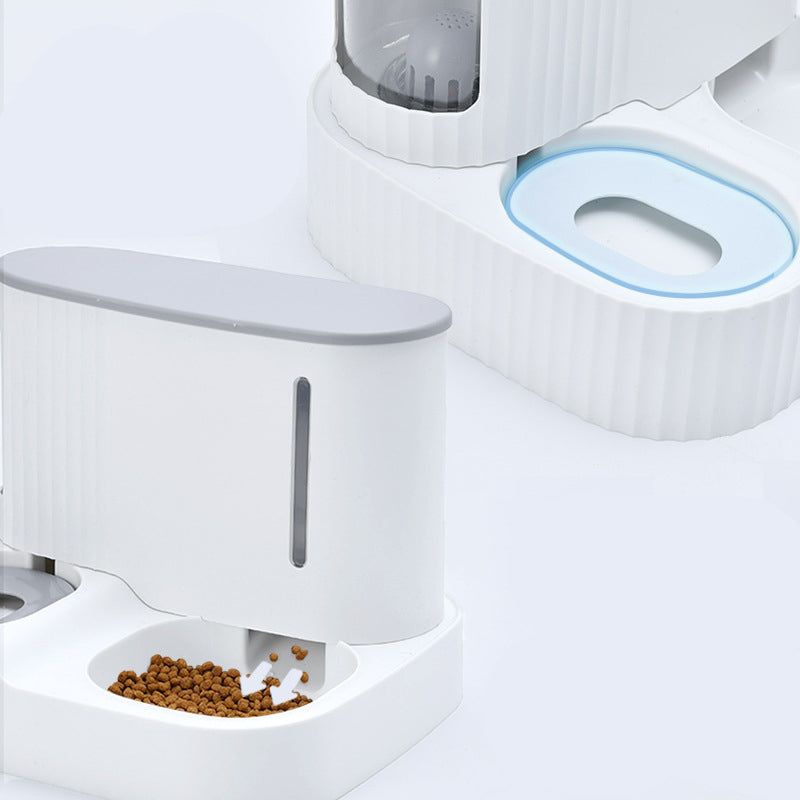 Automatic Pet Drinking Fountain With Integrated Water Feeder System