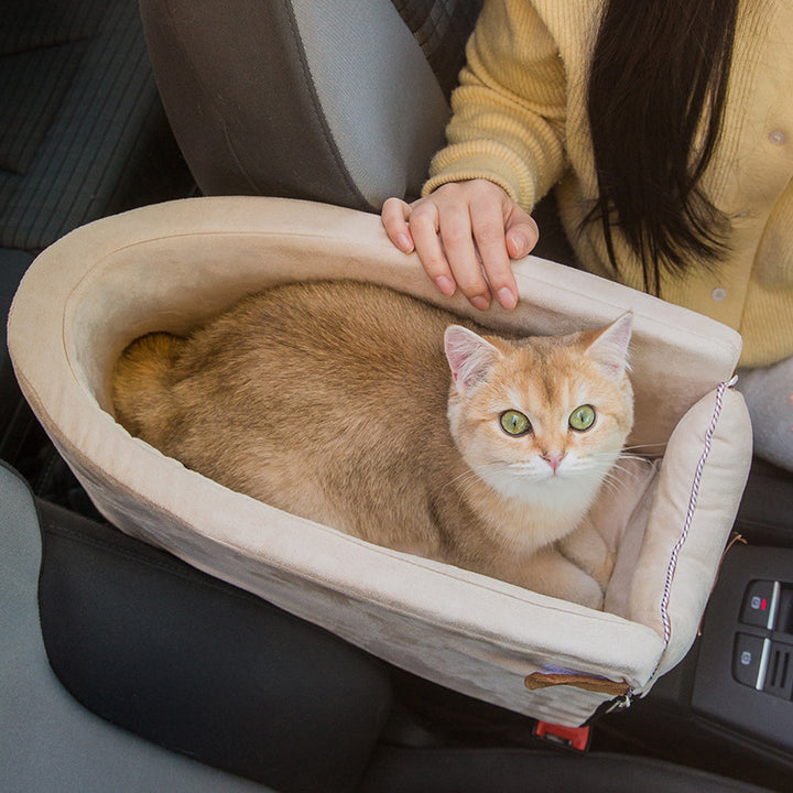 Car Safety Pet Seat Bed Carrier For Secure Travel Transport