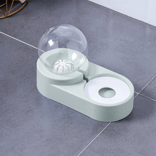 Automatic Pet Water Fountain And Food Feeder Bowl 1.8L