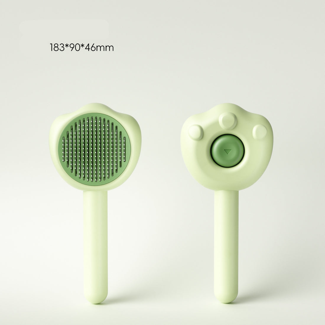 Pet Grooming Comb with Self-Cleaning Handle for Hair Removal