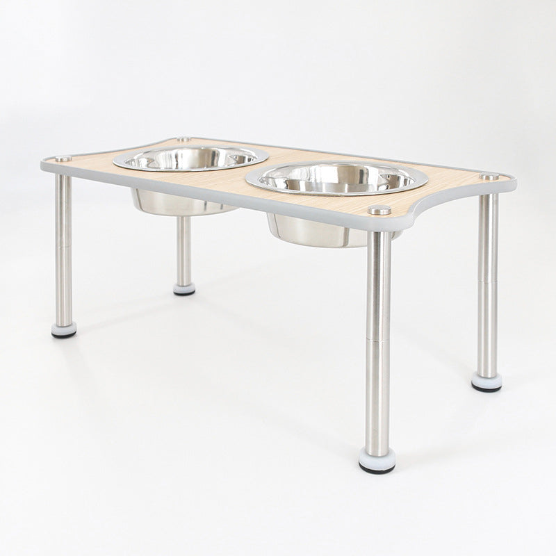 Adjustable Height Pet Food Bowl Rack For Comfortable Feeding
