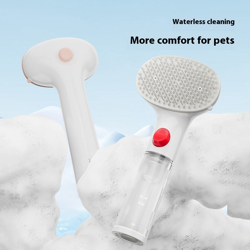 3 In 1 Steam Pet Grooming Brush With Adjustable Comb And Hair Removal