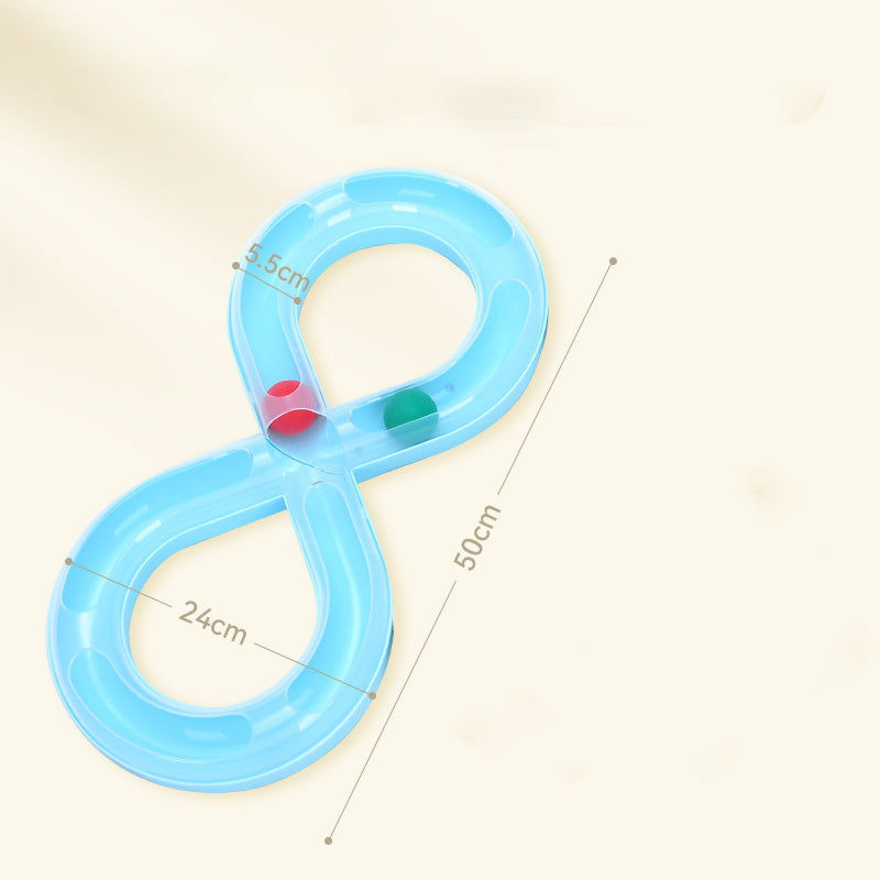 Interactive Turntable Track Ball Toy For Pet Boredom Relief