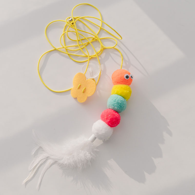 Interactive Hanging Mouse Toy With Rope Telescopic Design For Pets