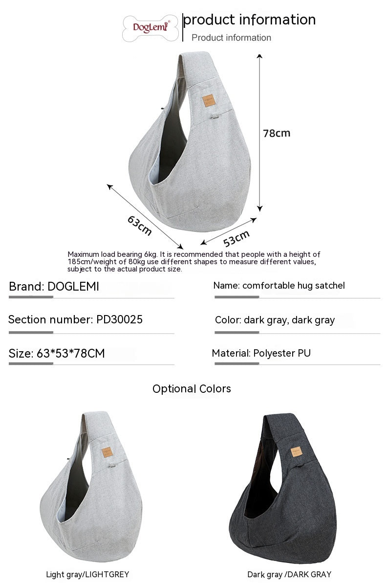 Comfortable Hug Style Pet Shoulder Carrier Bag For Travel