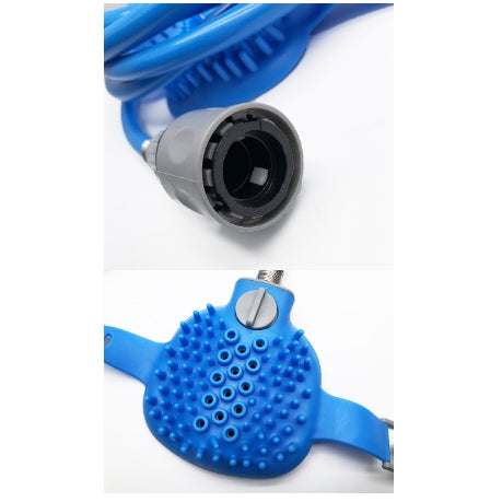 Pet Bathing Gloves with Silicone Nozzle Handheld Massage Shower Brush