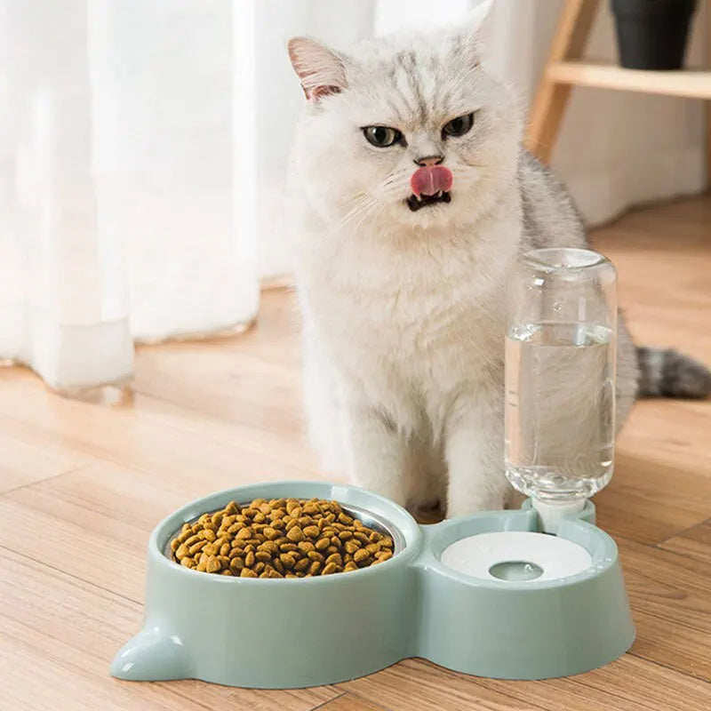 Automatic Gravity Pet Water Dispenser And Food Feeder Bowl