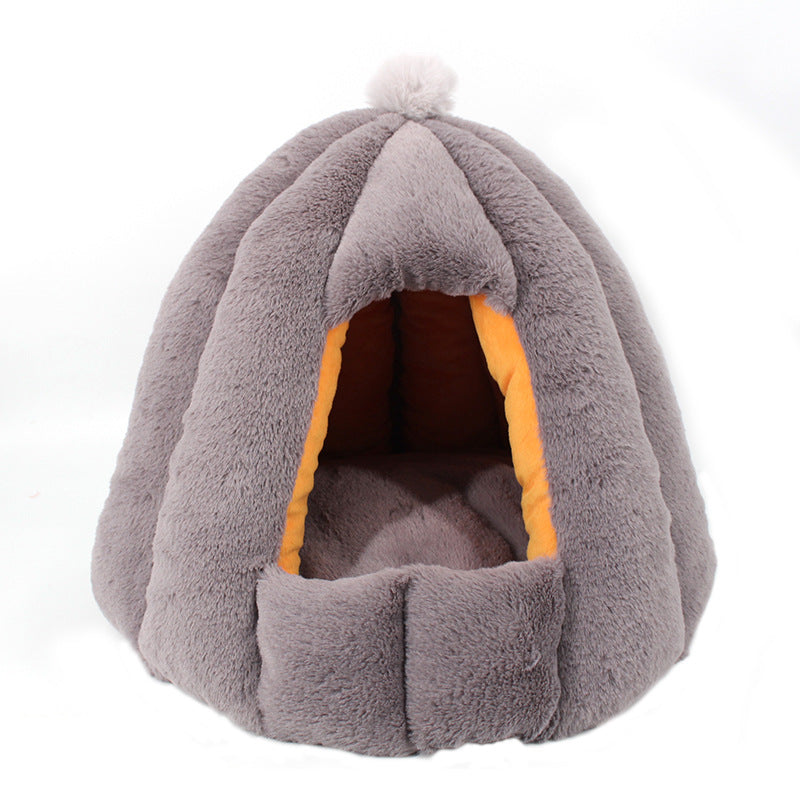 Enclosed Warm Pet Litter Bed For Deep Sleep