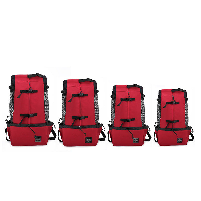 Double Shoulder Pet Carrier Backpack For Outdoor Travel Use