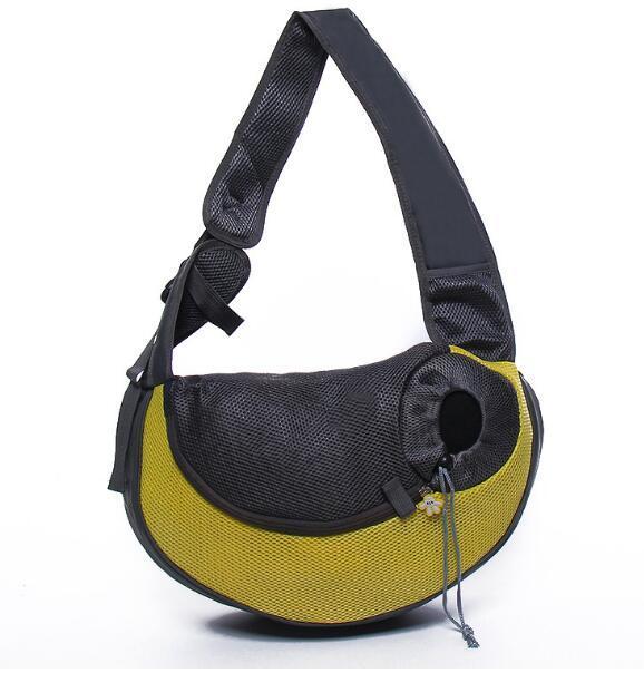 Outdoor Travel Mesh Pet Carrier Shoulder Sling Bag Tote