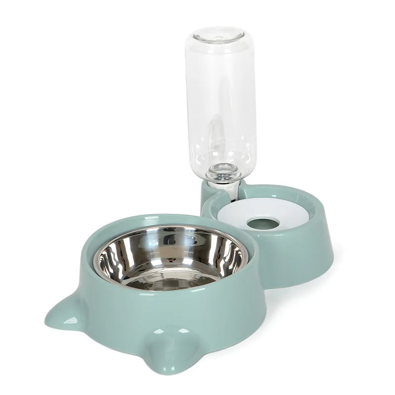 Automatic Gravity Pet Water Dispenser And Food Feeder Bowl