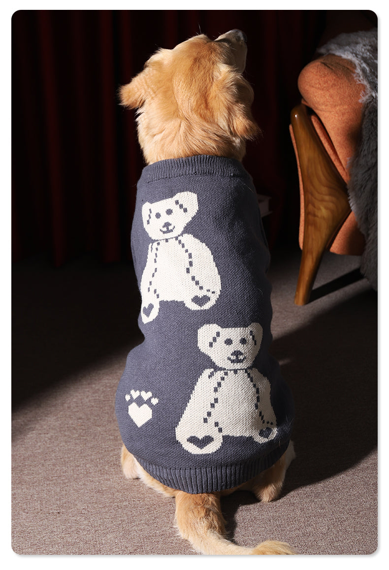 Warm Thick Pet Sweater For Large Pets Winter Wear