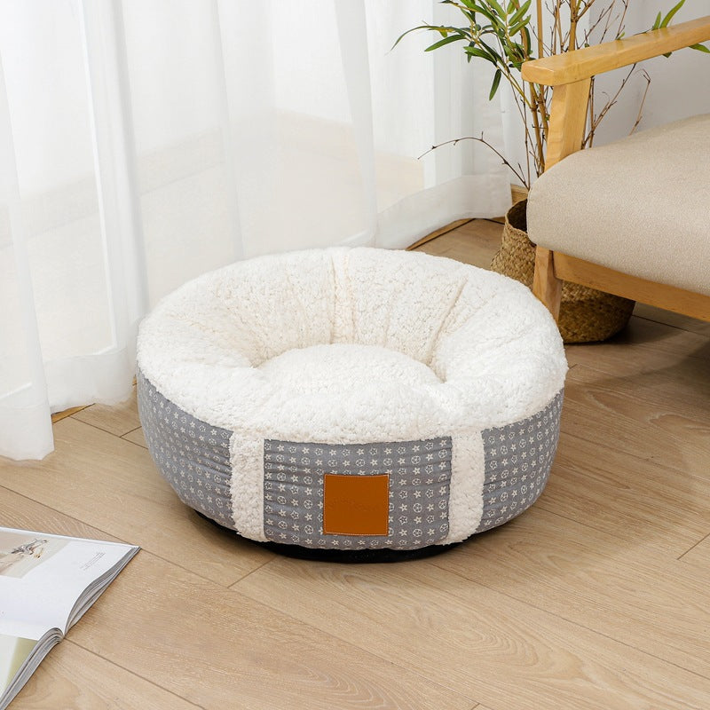 Super Soft Winter Pet Bed Warm Lamb Wool Kennel