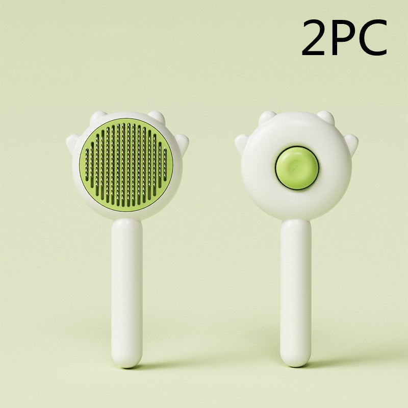 Pet Grooming Comb with Massage and Hair Removal Function