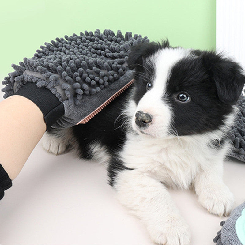2-in-1 Pet Bathing Brush and Grooming Glove for Brushing Massaging