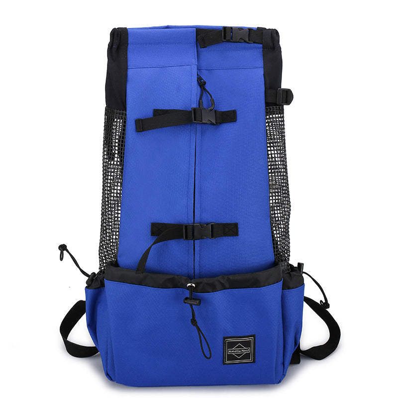 Double Shoulder Pet Carrier Backpack For Outdoor Travel Use