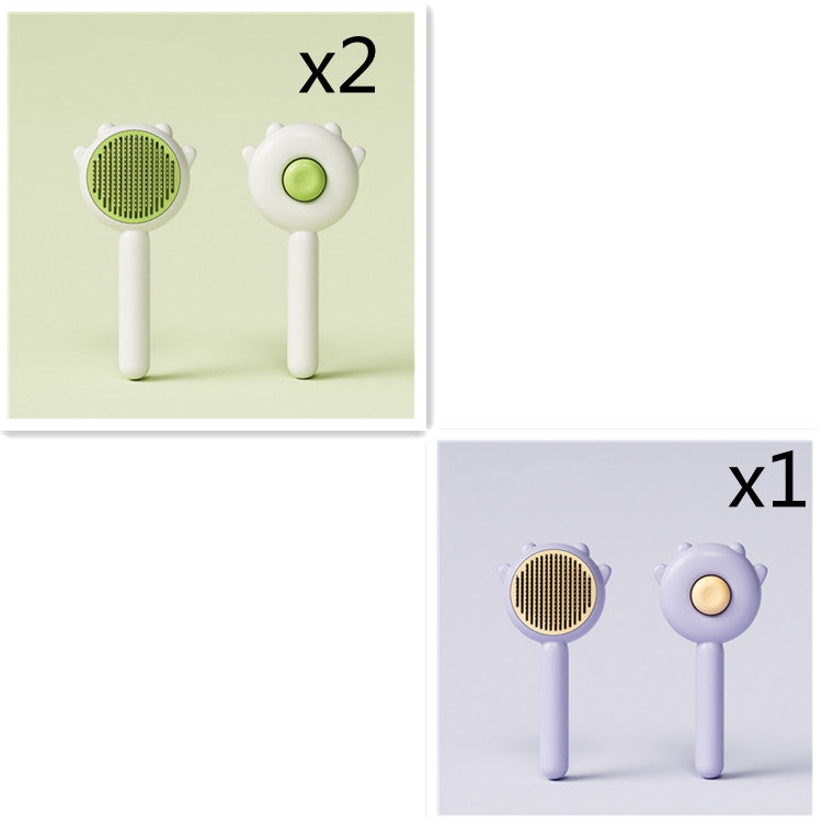 Pet Grooming Comb with Massage and Hair Removal Function